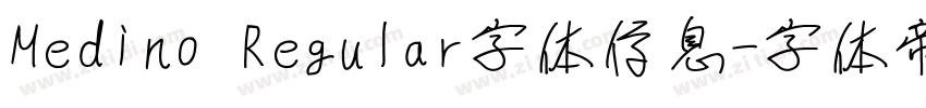 Medino Regular字体信息字体转换
